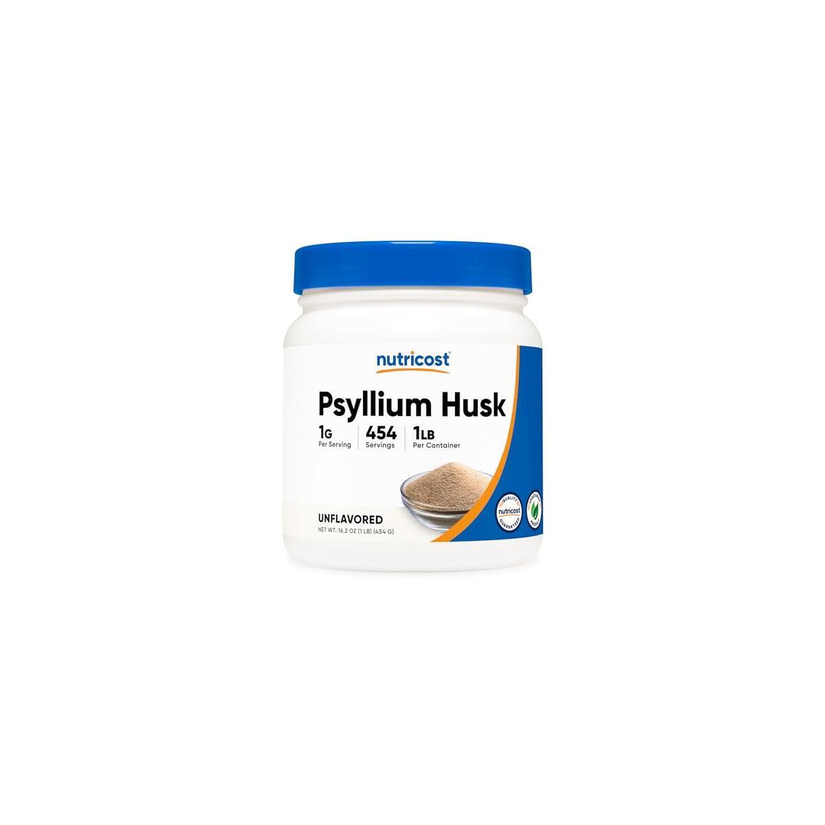 Nutricost Psyllium Husk Ground Powder (1lbs) - Gluten Free and Non-GMO