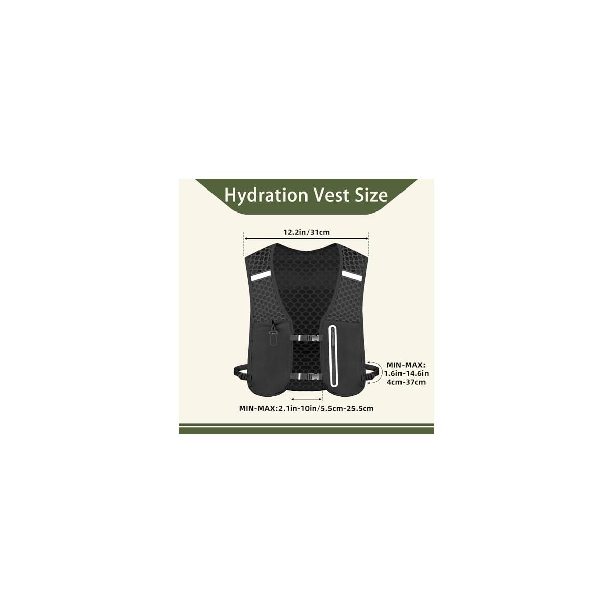 Unisex Hydration Vest Running Backpack Coupon - RebateKey
