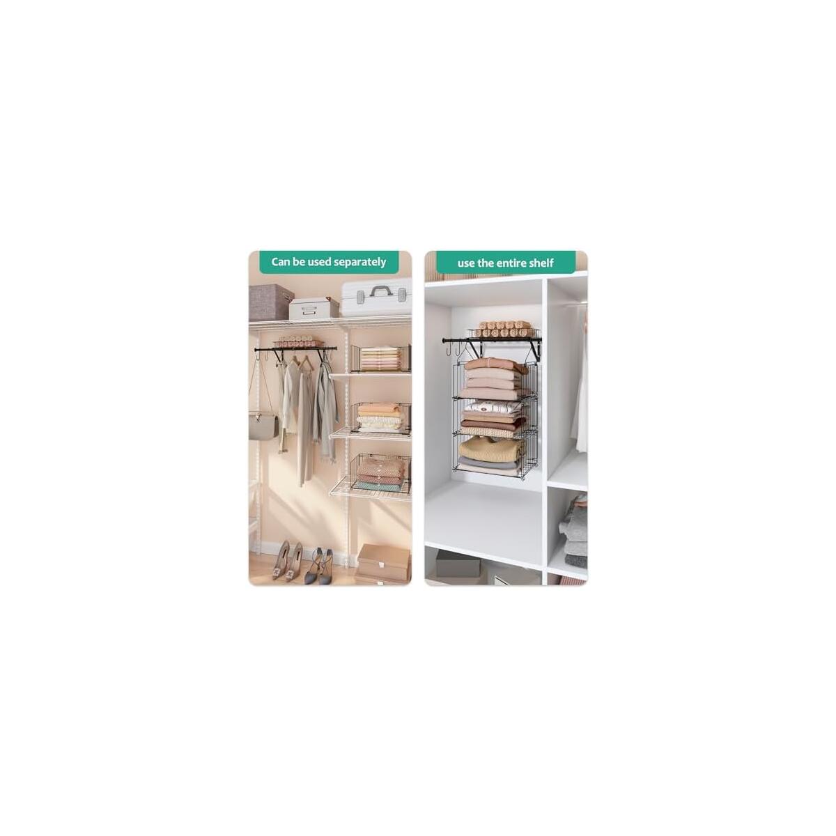 Bukfen 3 Tier Hanging Closet Organizer Promo Codes - RebateKey
