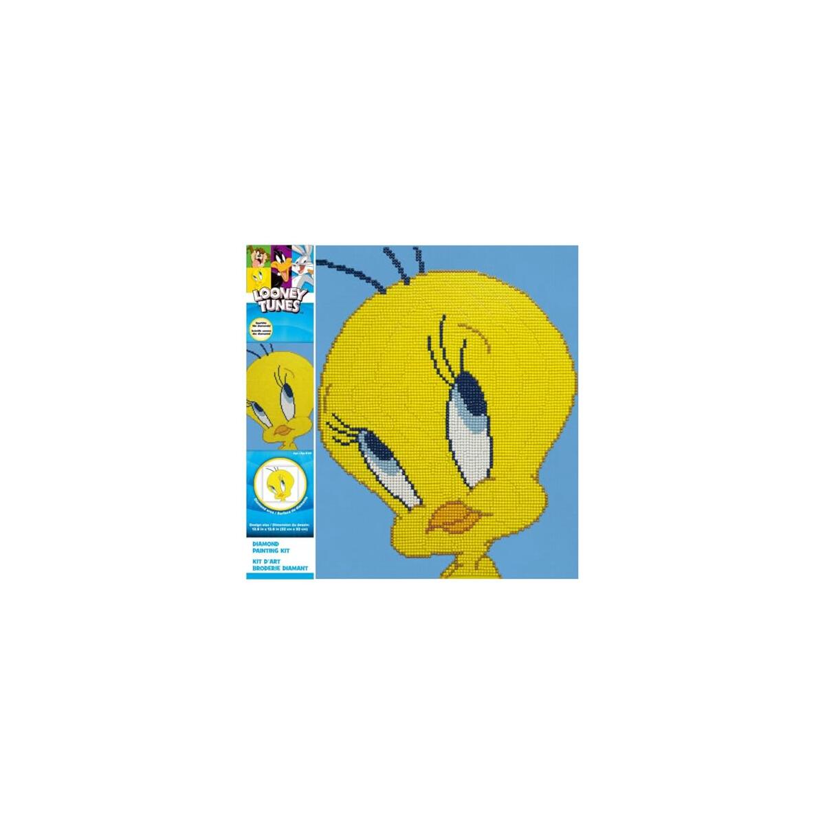 Camelot Looney Tunes - Tweety Bird Diamond Painting Kit Round Drill Picture Art Craft Home 12.6"x12.6"