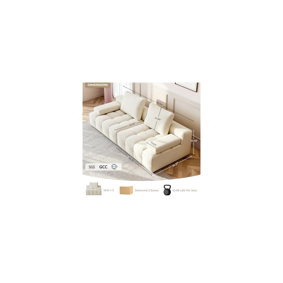 79 Modular Cloud Couch Sectional Deal - RebateKey