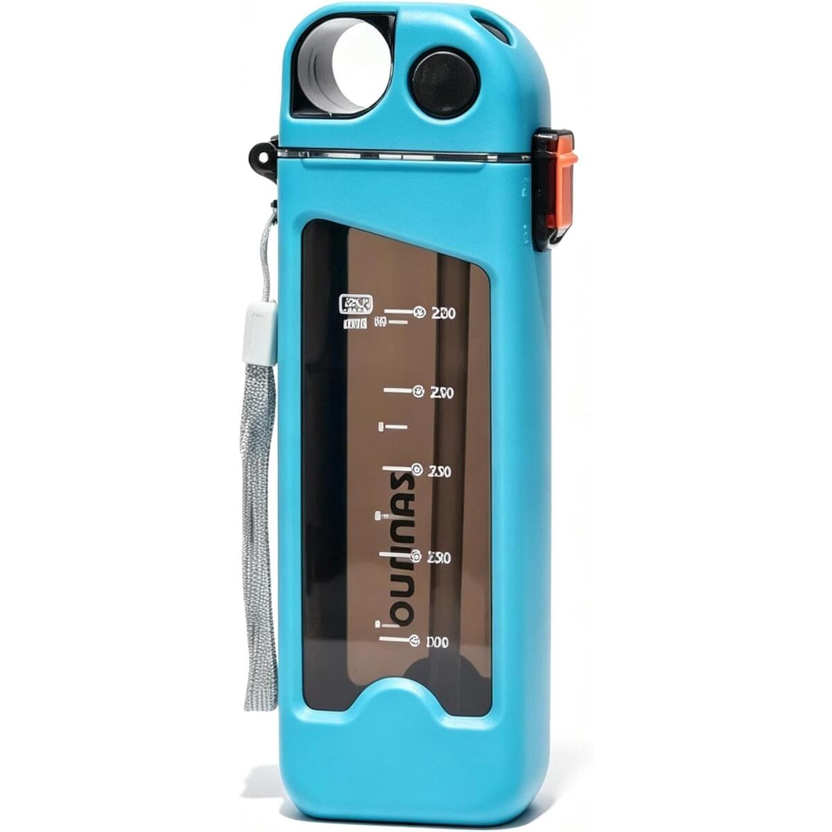 Slim Square Straw Water Bottle 350mL Leak Proof Flip Top