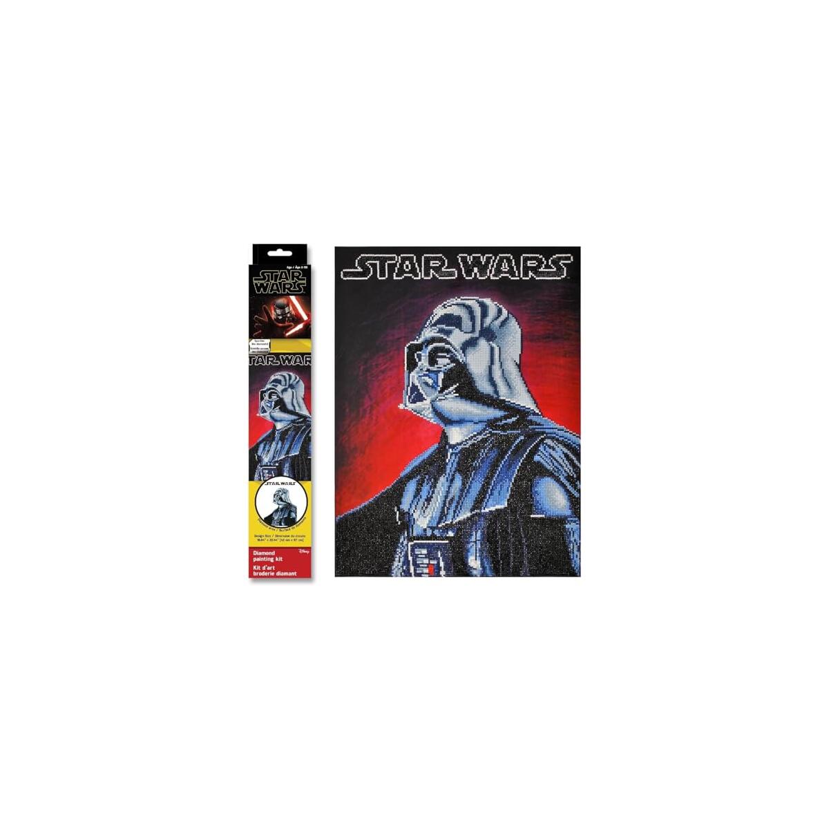 DIAMOND DOTZ Darth Vader Star Wars Diamond Painting Kits for Adults - Diamond Art Kits a Relaxing Creative Craft Kit with Dotz Gems 22.4"x16.5"