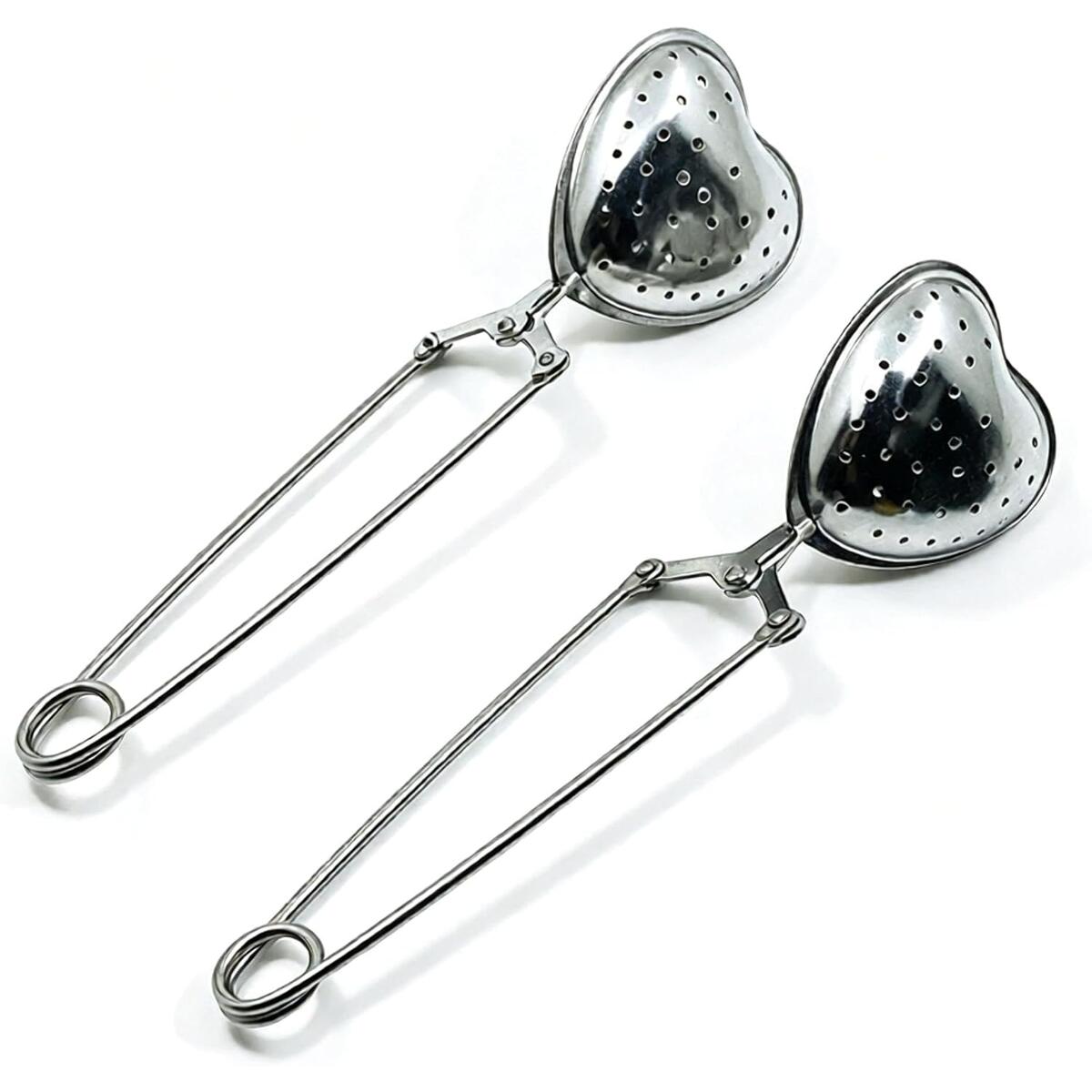 2 Pack Heart Shaped Tea Infuser with Long Handle