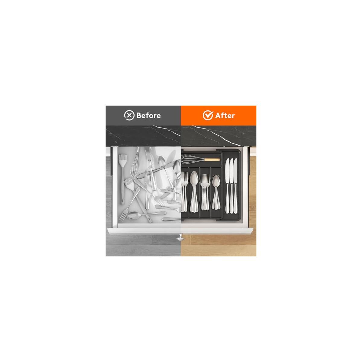 Lifewit Silverware Drawer Organizer Deal - RebateKey