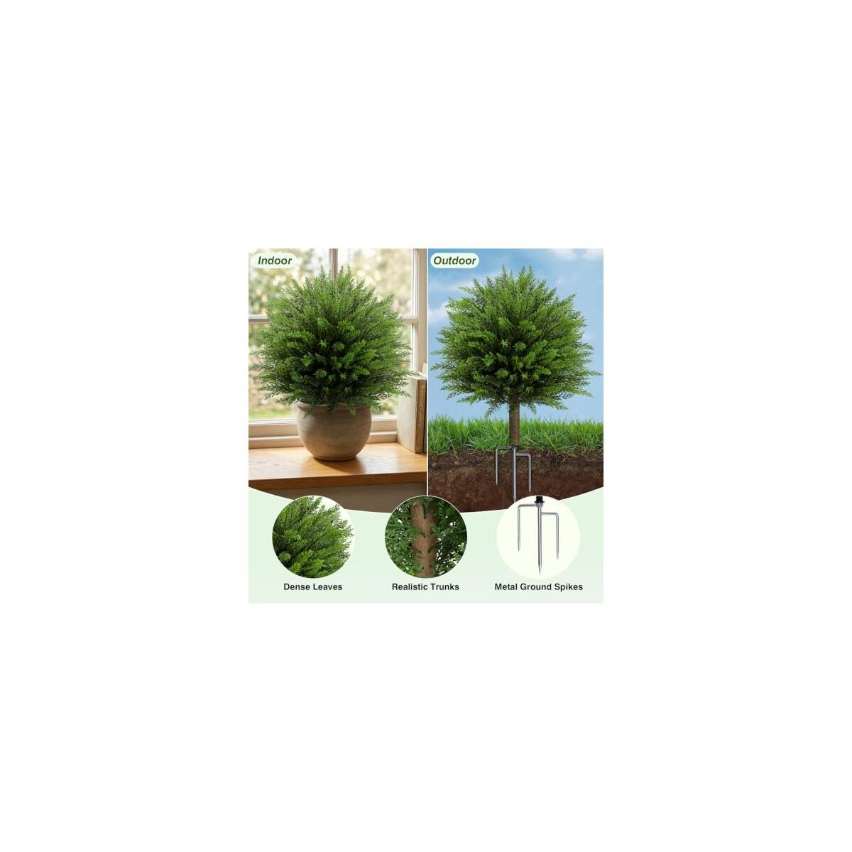2 Pack 23 7 Artificial Boxwood Topiary Ball Trees Promo Codes - RebateKey