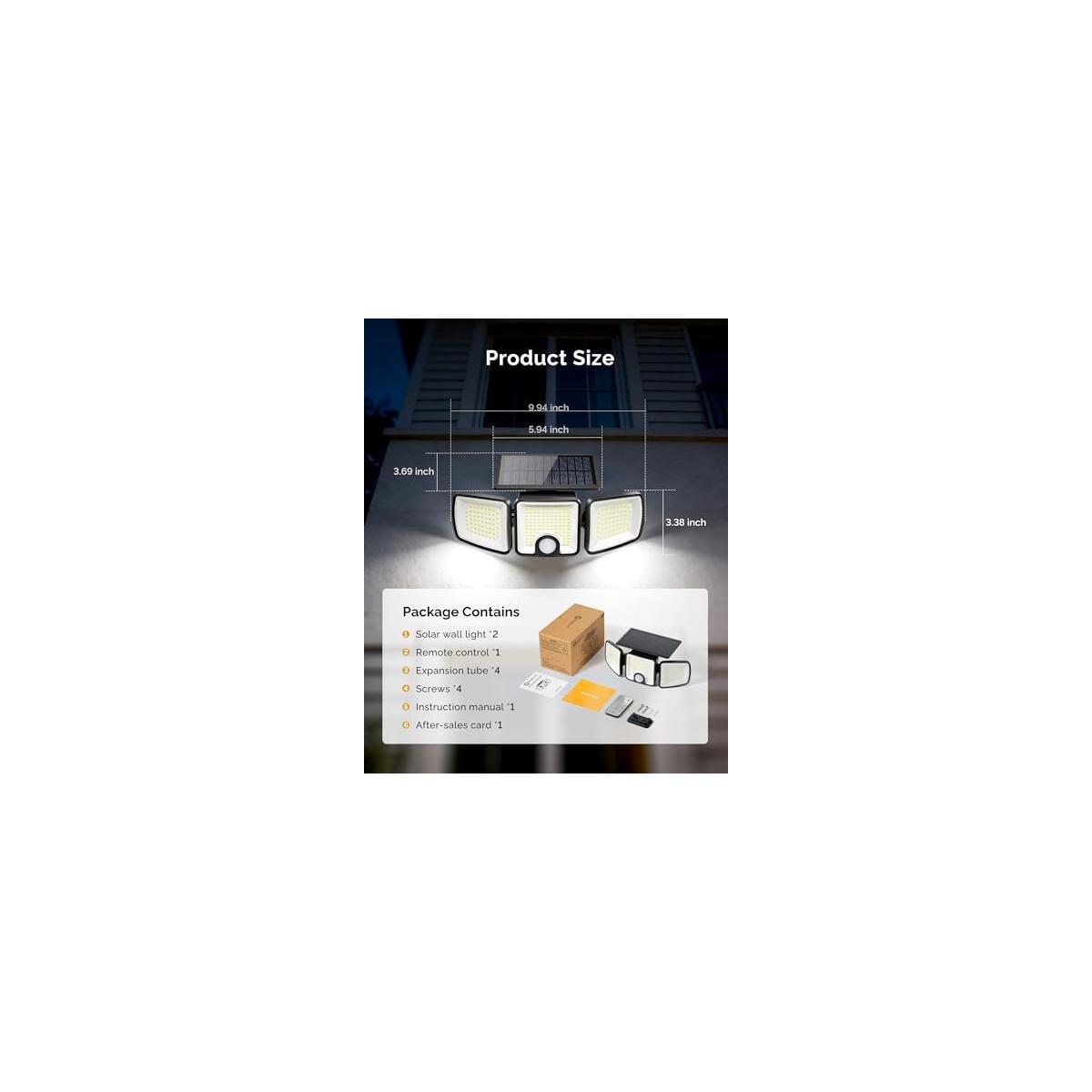 Brightown 2 Pack Solar Security Flood Coupon - RebateKey