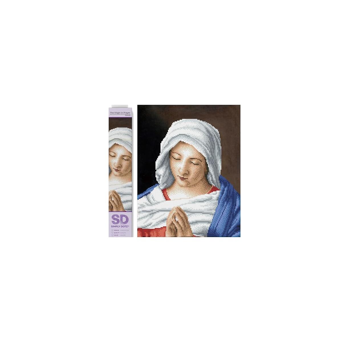 DIAMOND DOTZ The Virgin in Prayer Diamond Painting Kits for Adults - Diamond Art Kits a Relaxing Creative Craft Kit with Dotz Gems