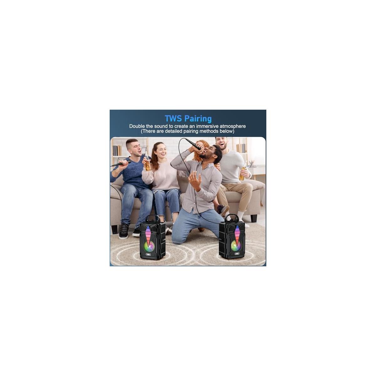 Multicolor Rhythm Light Speaker With Sound Control Deals - RebateKey