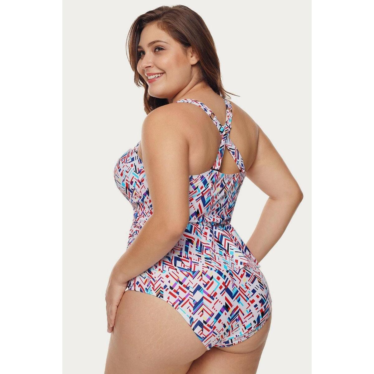 Chaotic Print Peplum Plus Promo Codes - RebateKey