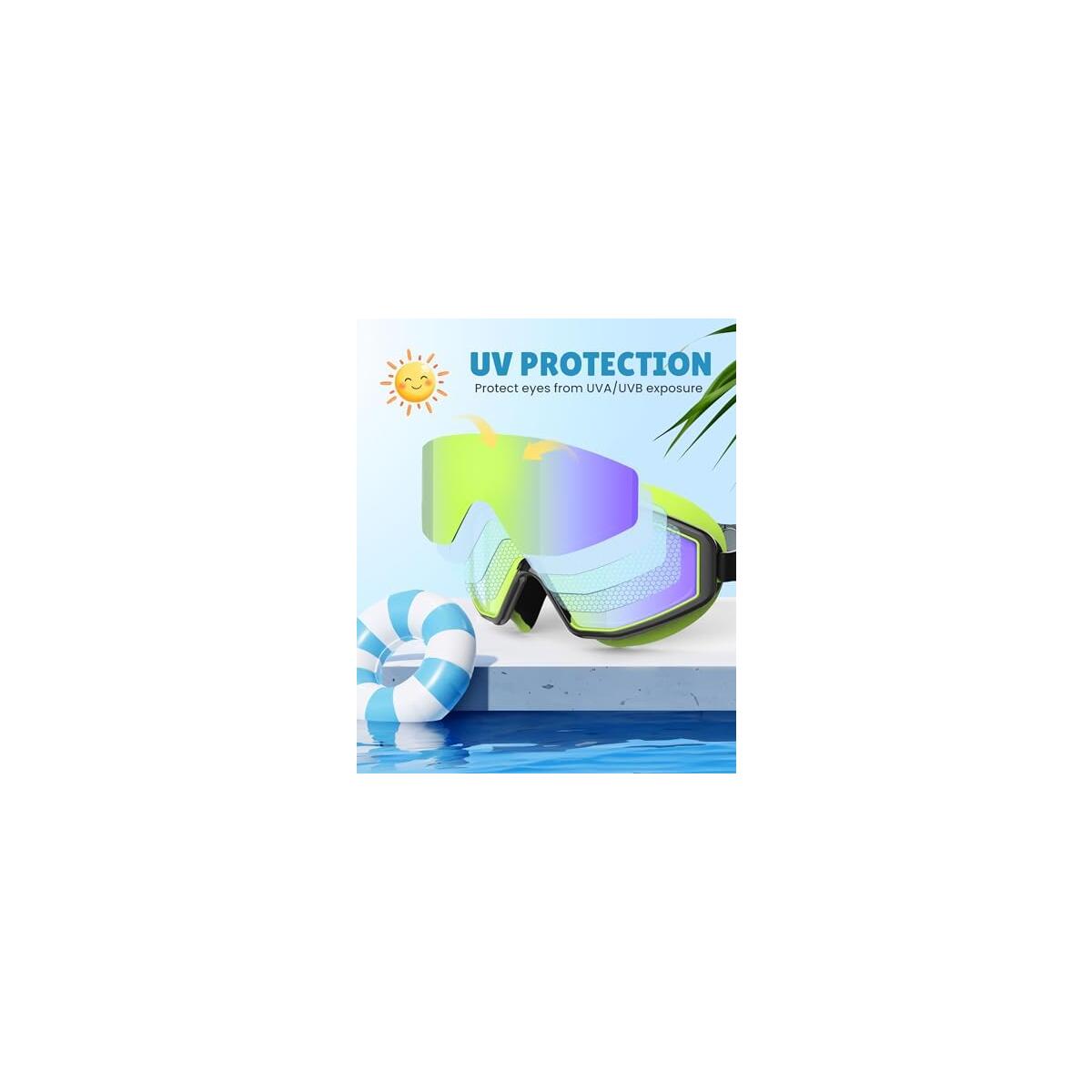 Nssiw Swim Goggles Swimming Kids Goggles Anti Fog Deal - RebateKey
