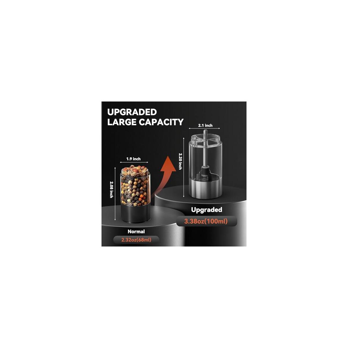Electric Salt And Pepper Grinder Set Rechargeable Deals - RebateKey