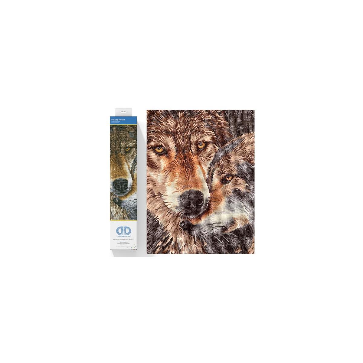 DIAMOND DOTZ Muzzle Nuzzle Diamond Painting Kits for Adults - Diamond Art Kits a Relaxing Creative Craft Kit with Dotz Gems 18x16