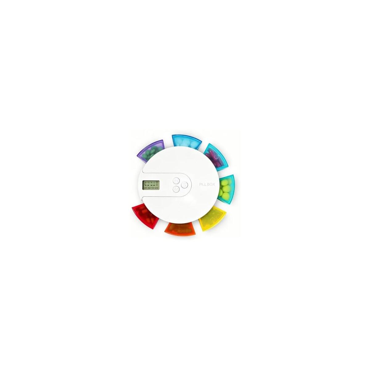 7-Day Pill Organizer with 4-Set Alarm Reminder
