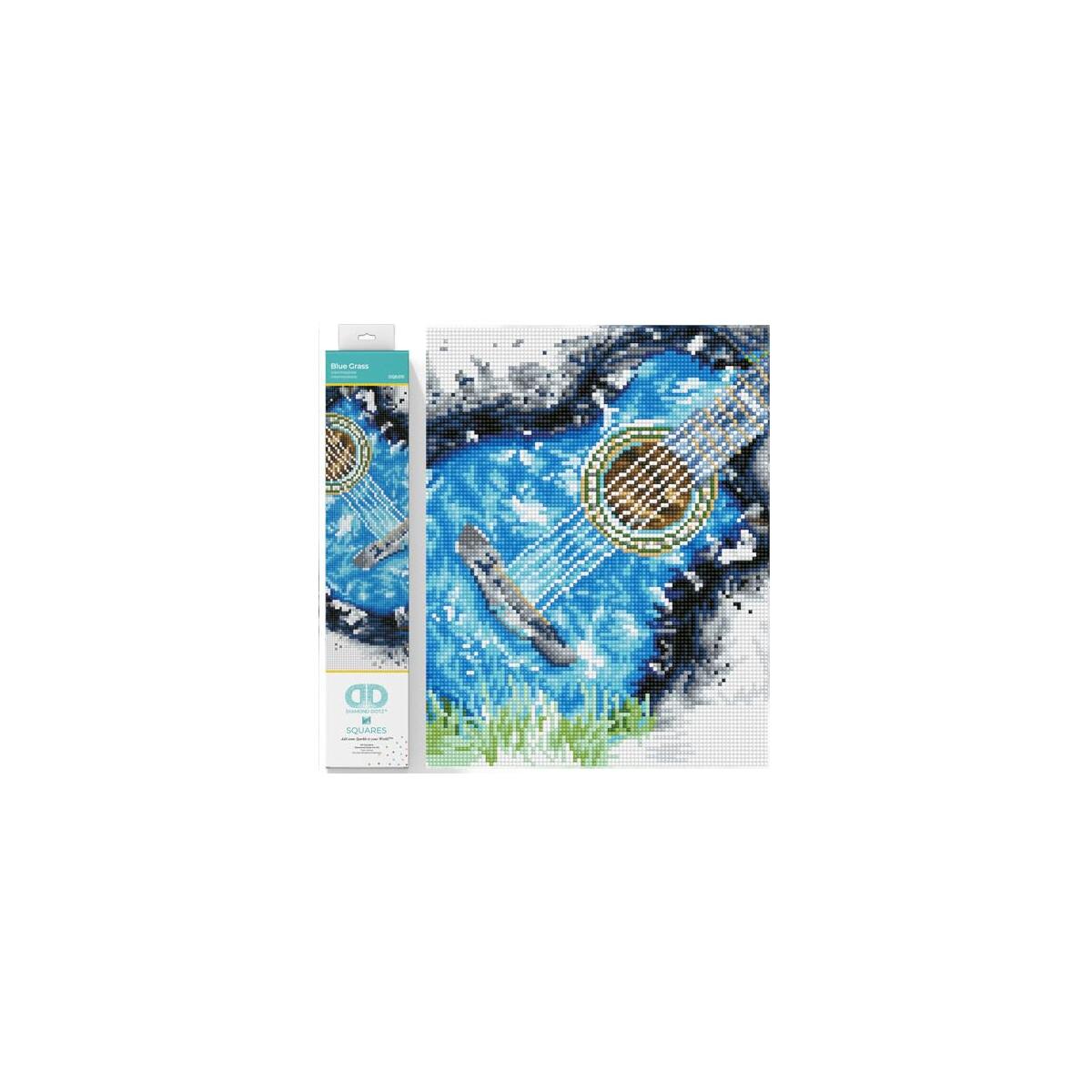 DIAMOND DOTZ Blue Grass Music Diamond Painting Kits for Adults - Diamond Art Kits a Relaxing Creative Craft Kit with Dotz Gems 12.2"x13.4"