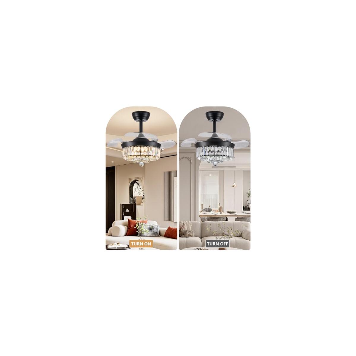 Dumaiway Chandelier Ceiling Fan Deal - RebateKey
