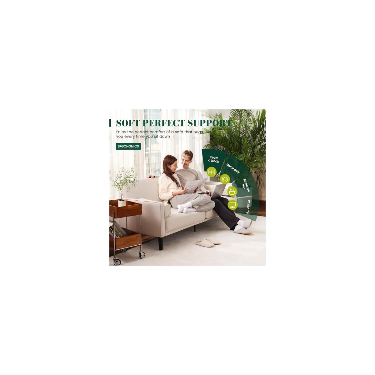 70 Beige Comfy Loveseat Sofa Promo Codes - RebateKey