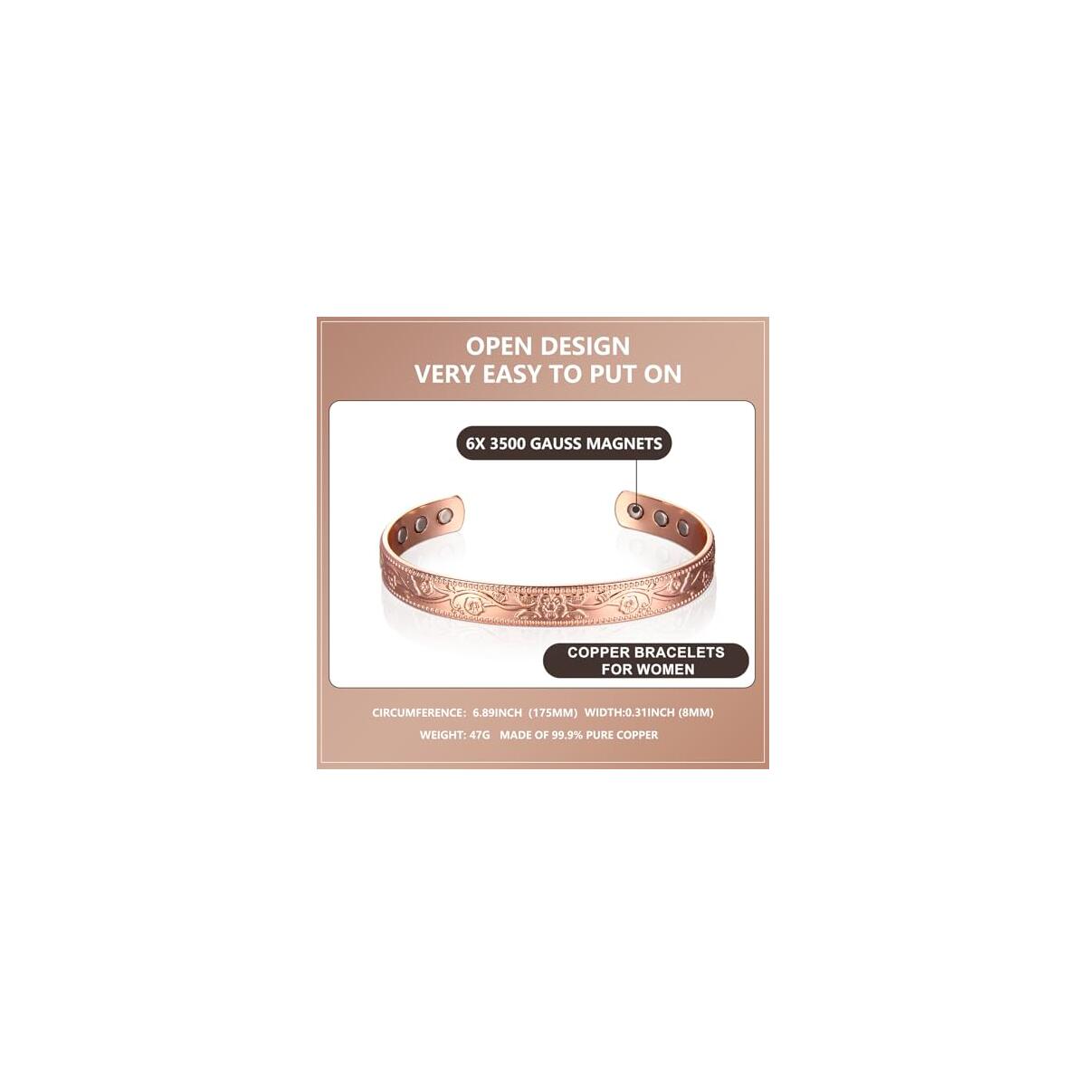 Copper Bracelets For Women Coupon - RebateKey