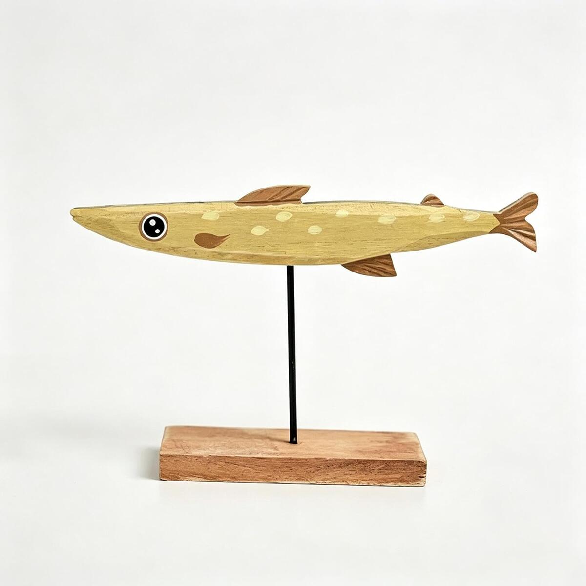Hand-Carved Wooden Swordfish Tabletop Decor Figurine