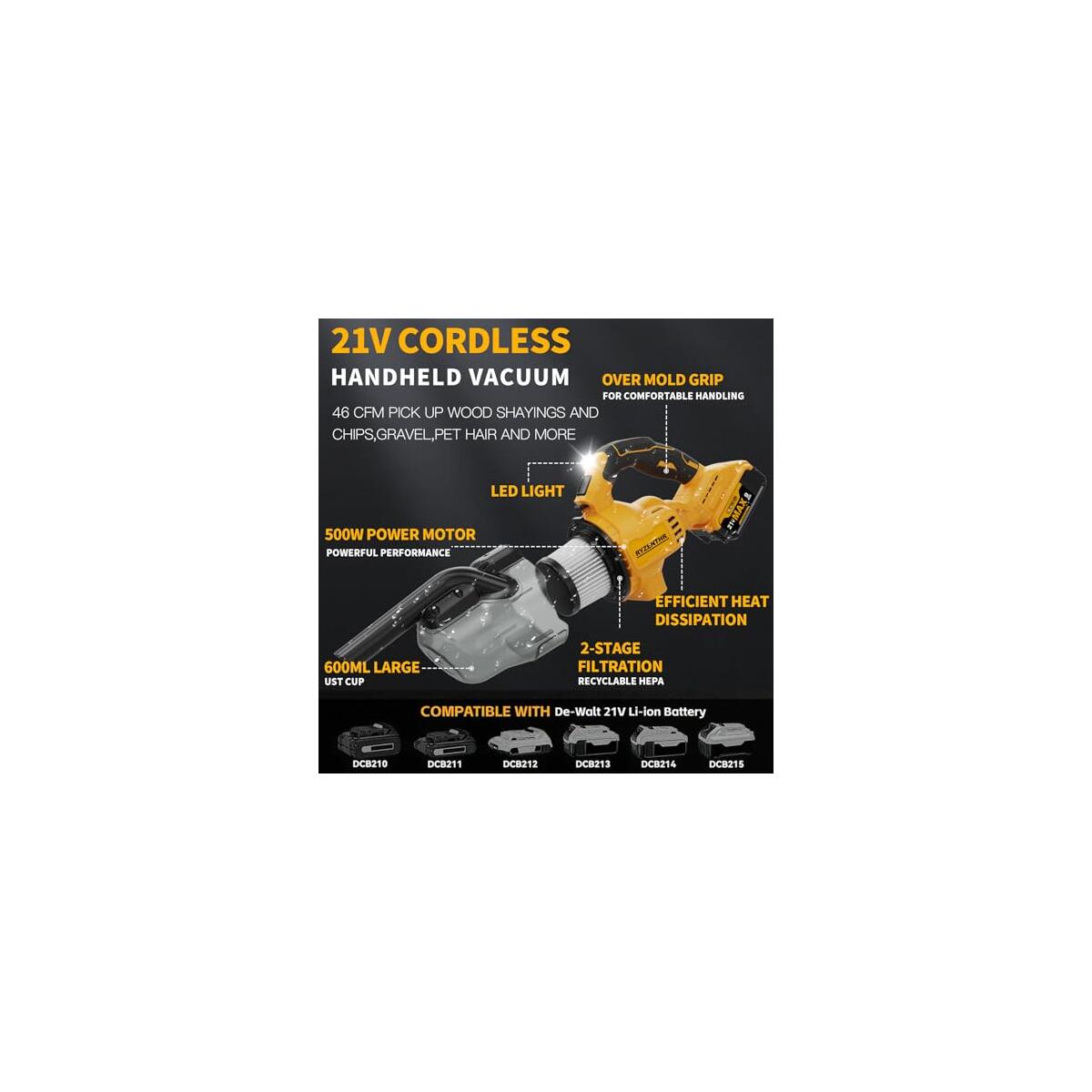 Cordless Vacuum For De Walt 20v Battery Deals - RebateKey
