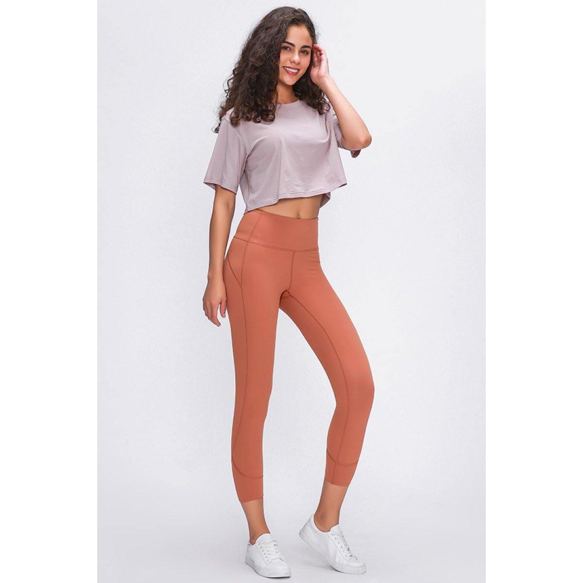 Cropped Stitch Active Leggings Deals - RebateKey