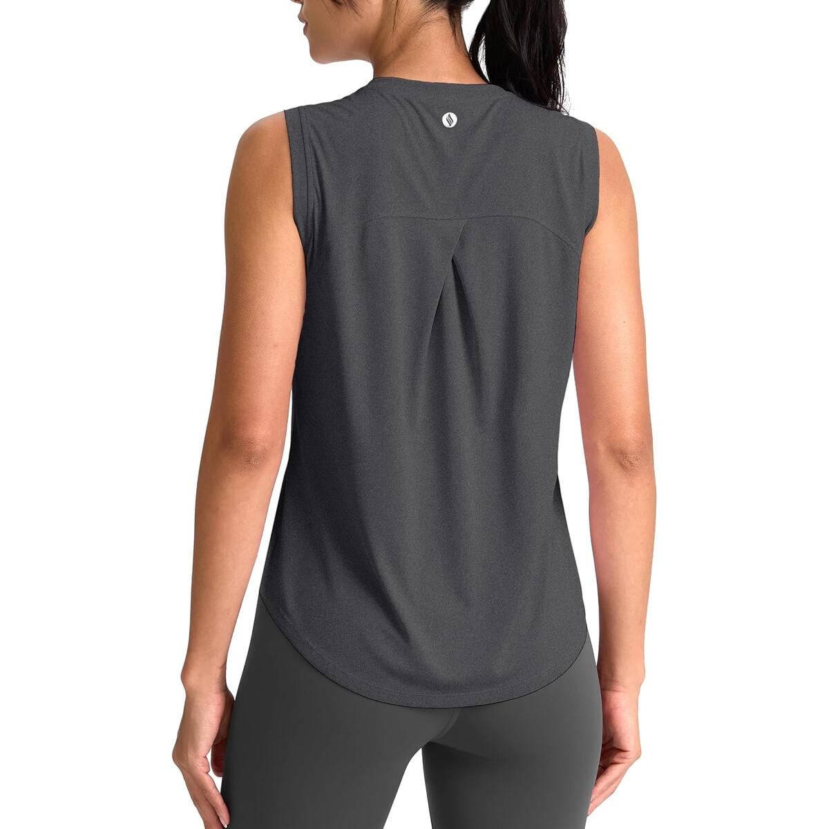 SANTINY Women's Workout Tank Tops Athletic Gym Yoga Shirt