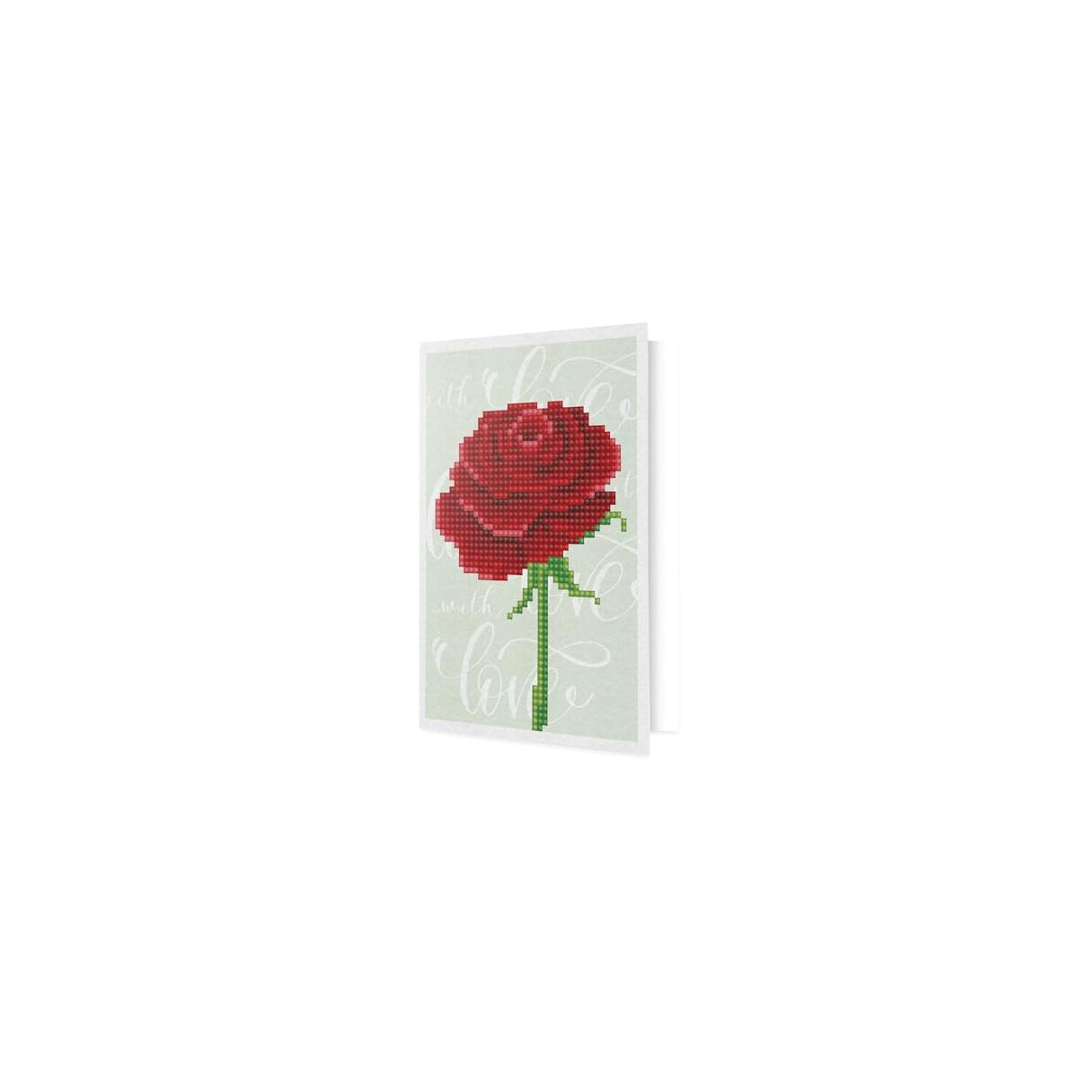 DIAMOND DOTZ Love Rose Card Diamond Painting Kits for Adults - Diamond Art Kits a Relaxing Creative Craft Kit with Dotz Gems