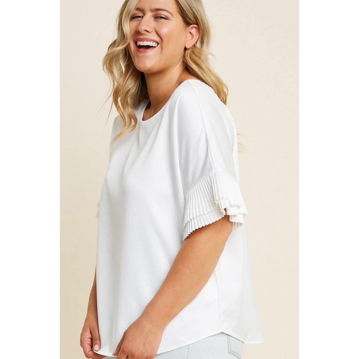 Pleated Tier Sleeve Top Promo Codes - RebateKey