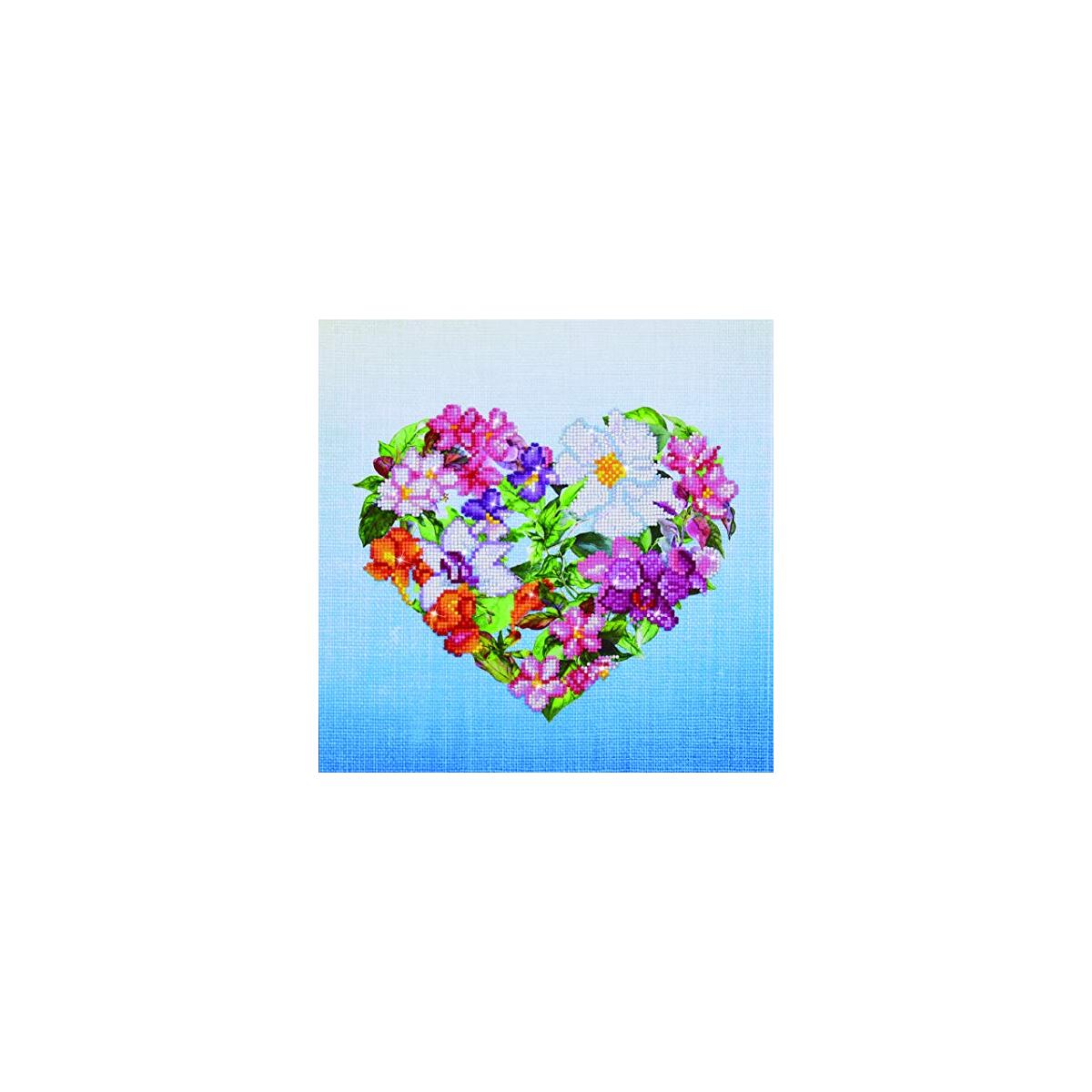 DIAMOND DOTZ Flower Heart Floral Diamond Painting Kits for Adults - Diamond Art Kits a Relaxing Creative Craft Kit with Dotz Gems 15