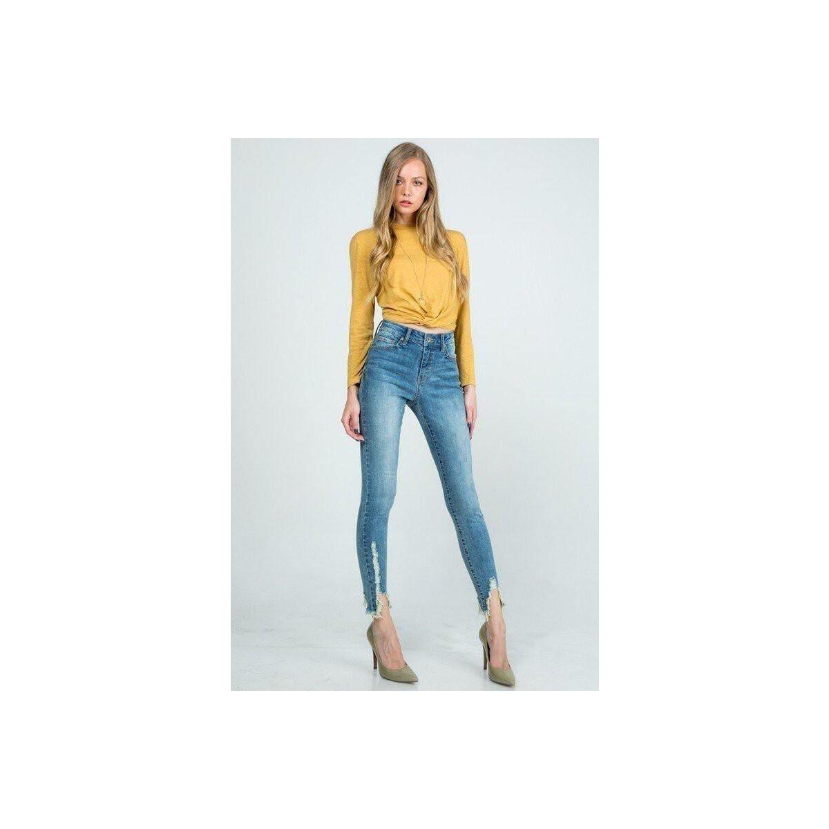 Everyday Distressed Hem Mid Coupon - RebateKey