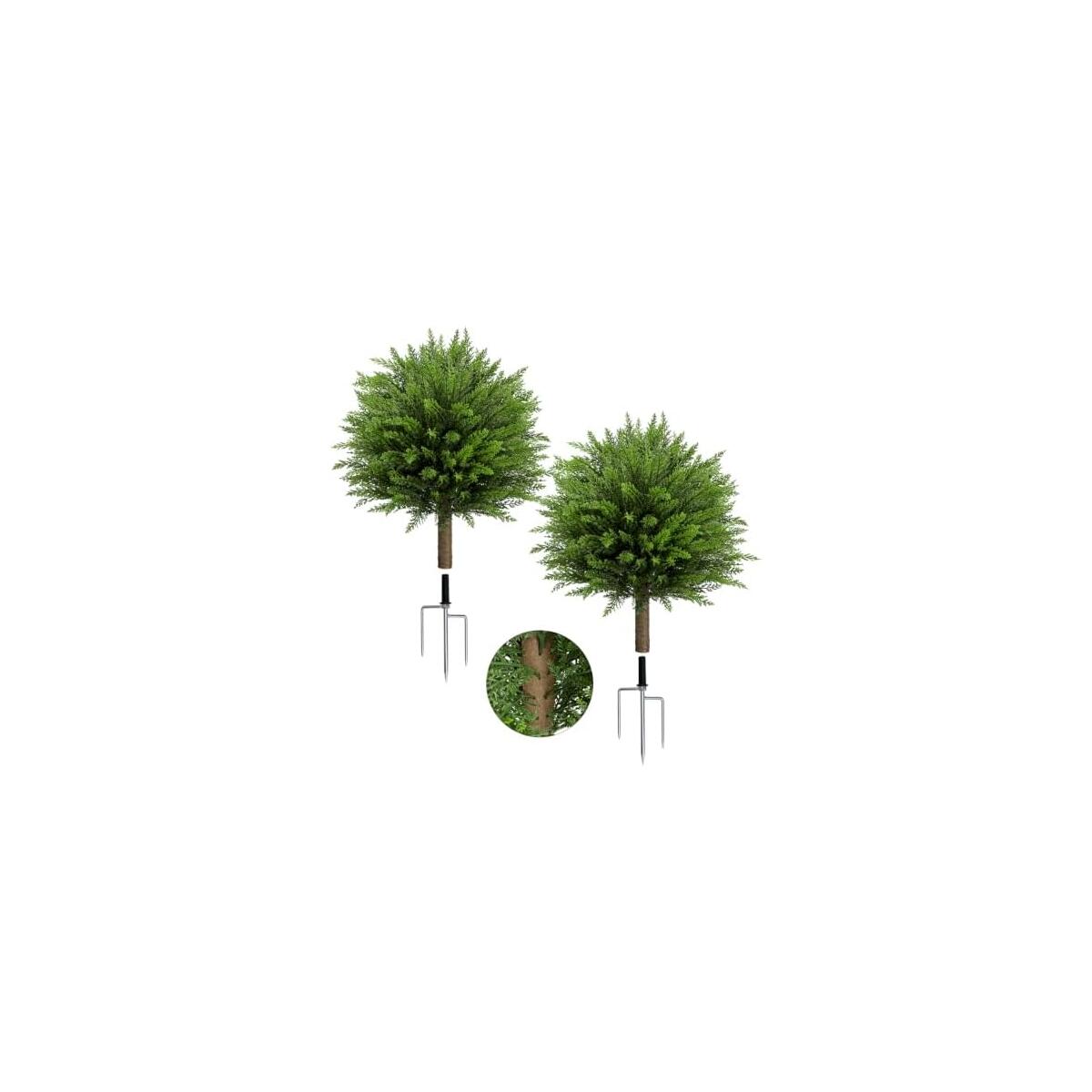 2 Pack 23 7 Artificial Boxwood Topiary Ball Trees Promo Codes - RebateKey