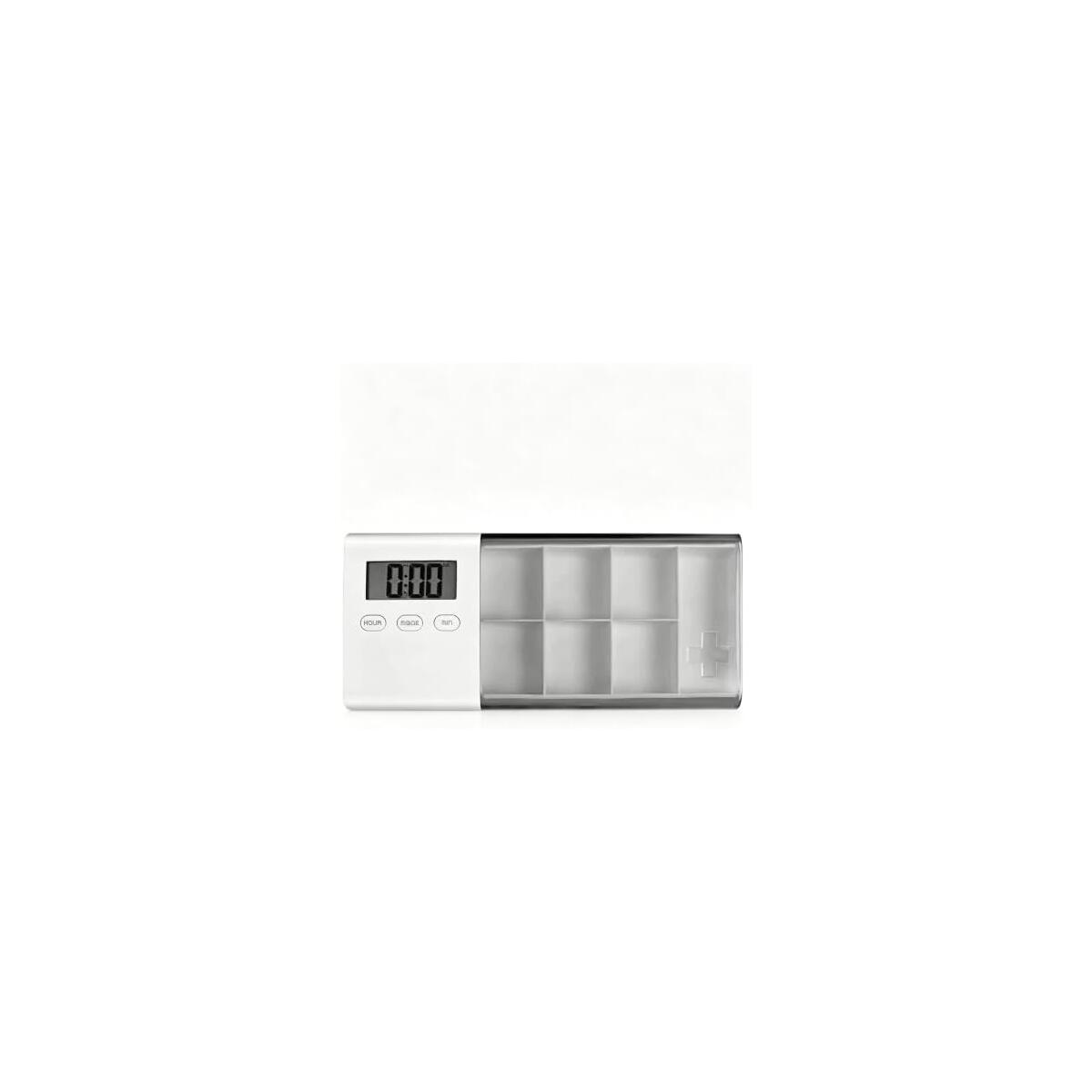 Smart Pill Box Weekly Organizer with 5-Group Alarm