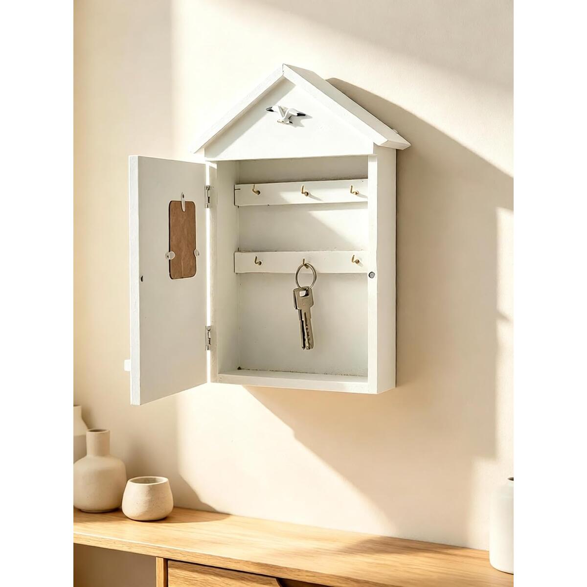 Wooden House Shaped Wall Mounted Key Coupon - RebateKey