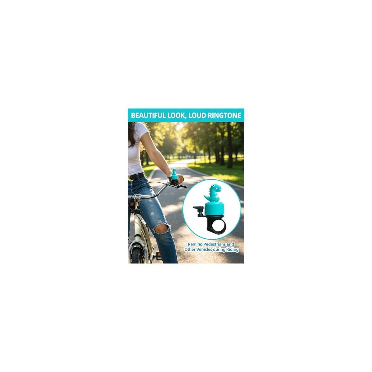 Dinosaur Kids Bike Bell 3d Figure Loud Clear Sound Promo Code - RebateKey