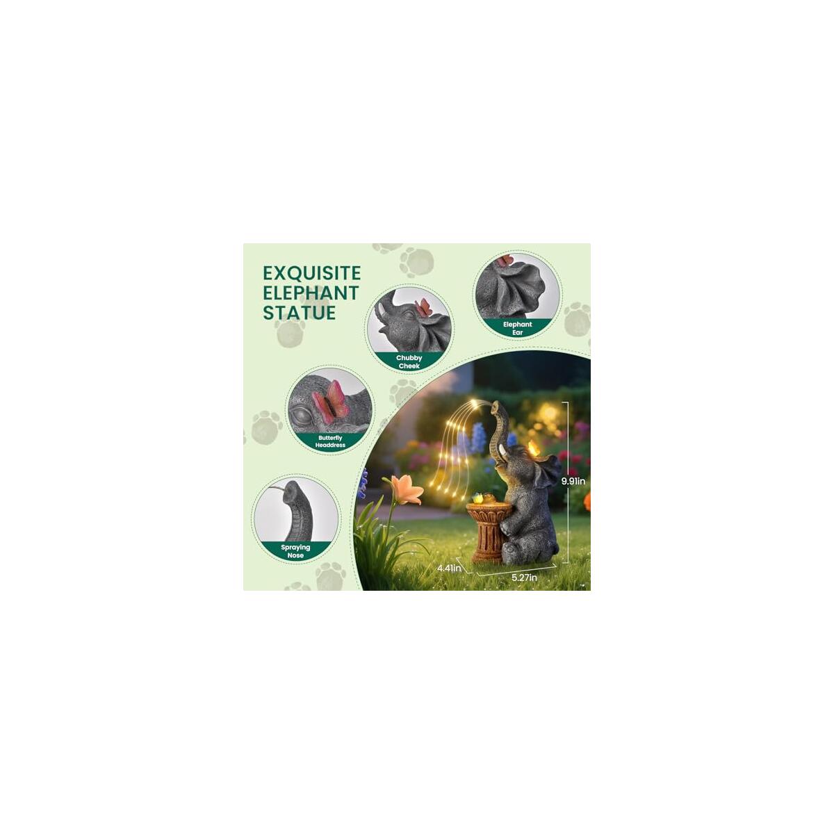 Garden Decor Watering Elephant Statues Promo Code - RebateKey