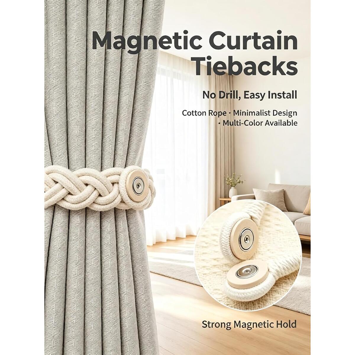 Magnetic Curtain Tiebacks 1 Promo Codes - RebateKey
