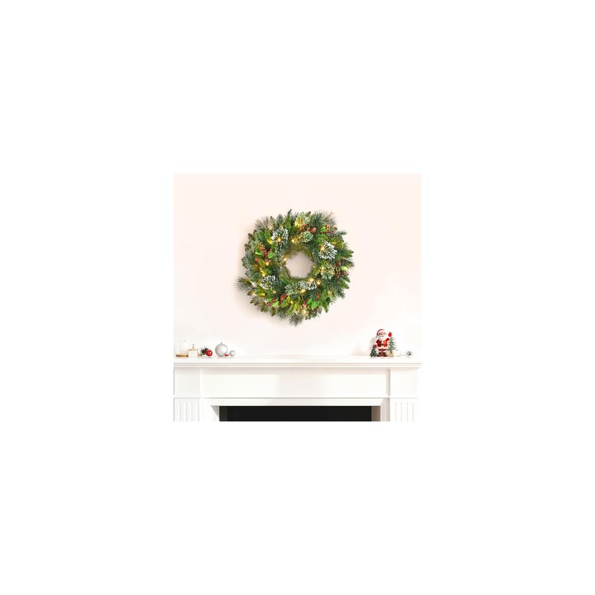 Garvee Pre Lit Christmas Wreath Deal - RebateKey