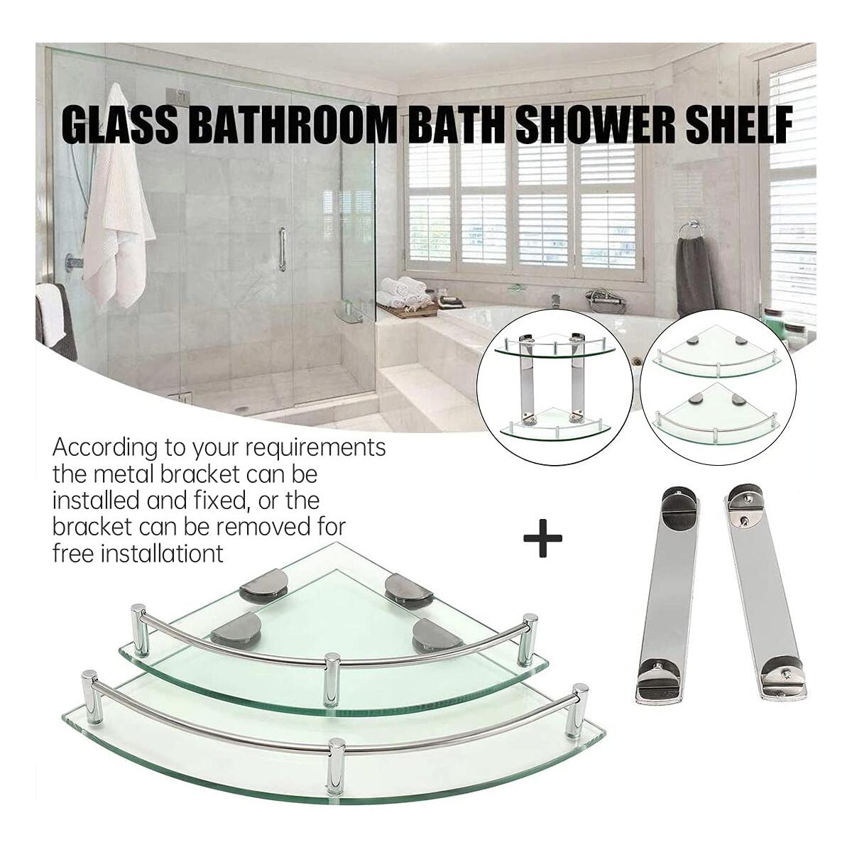 Bathroom Shelves Glass Corner Promo Codes - RebateKey