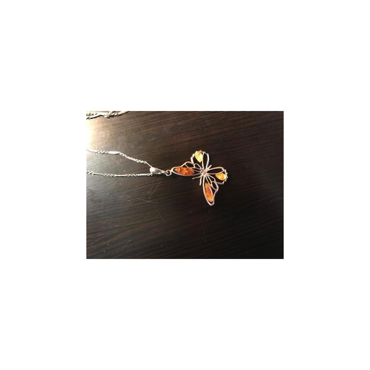 Sterling Silver Amber Butterfly Deals - RebateKey