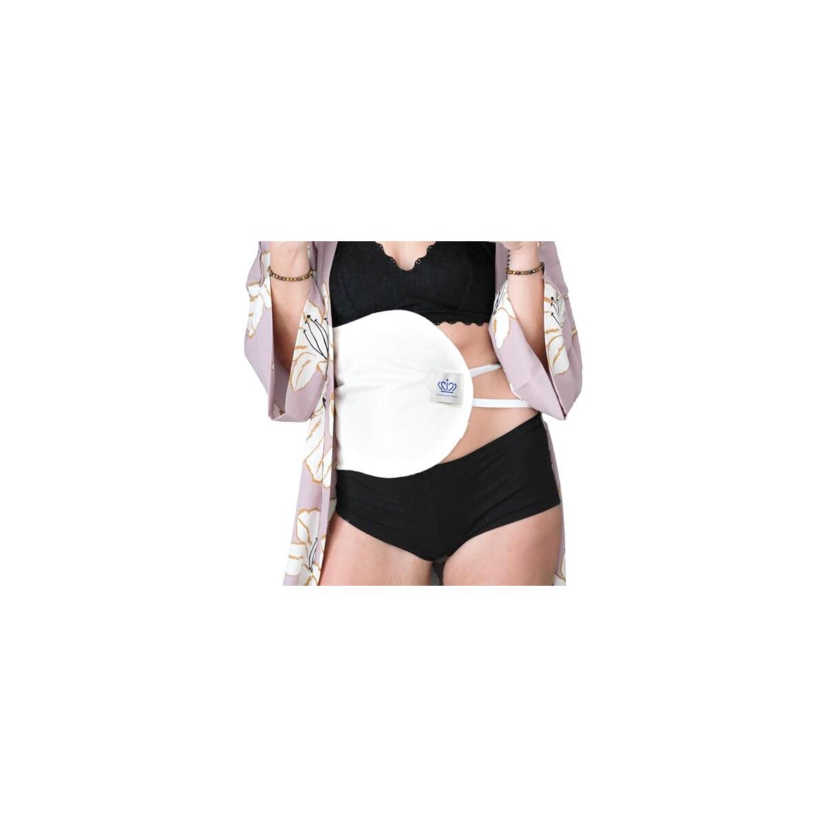 QUEEN OF THE THRONES Castor Oil Pack for Liver (compress) - Heatless, Less-Mess, Reusable - Organic Cotton Flannel, Comfort Fit, Soft Straps & Naturopathic Doctor Designed (Castor Oil sold separately)