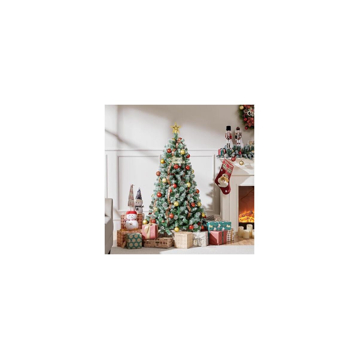 Garvee Ft Pre Lit Flocked Deals - RebateKey