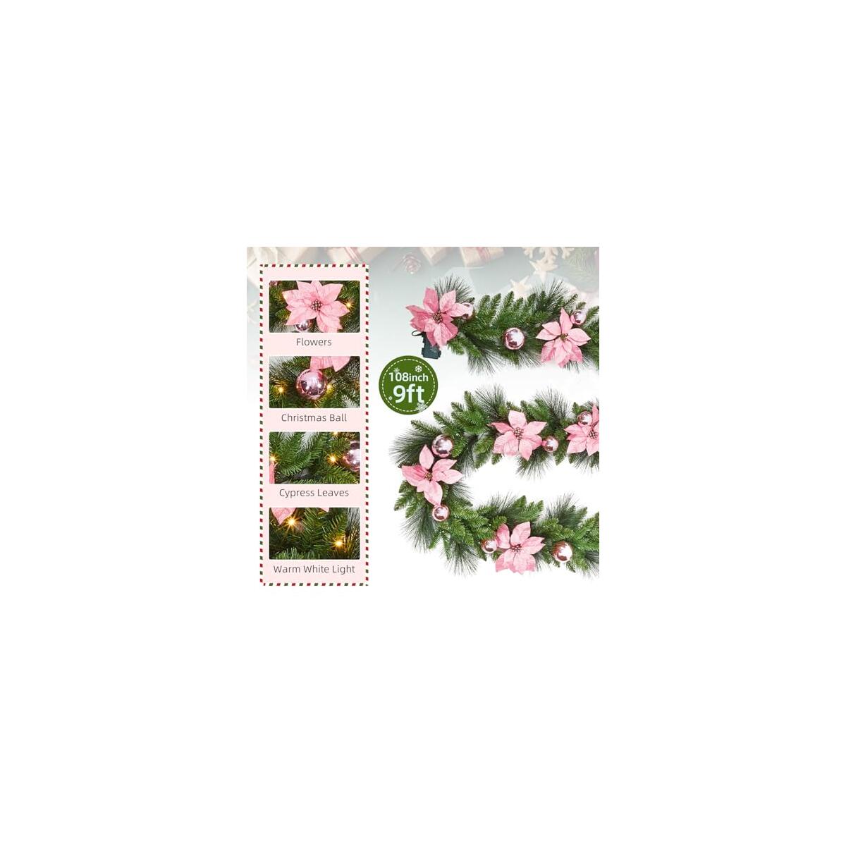 Garvee Pre Lit Christmas Garland Promo Code - RebateKey