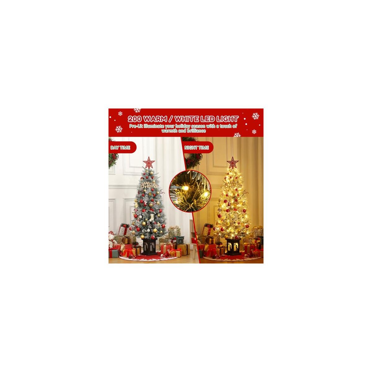 Garveehome Ft Pre Lit Flocked Deal - RebateKey