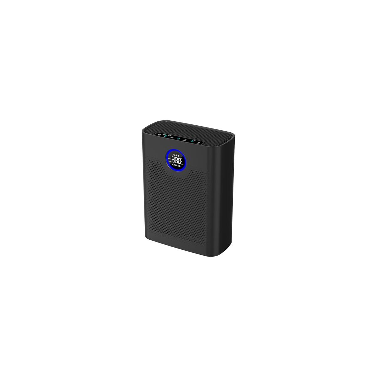 Air Purifiers for Home Large Room Up to 2216 Ft², Cobectal Pet Air Cleaner with H14 True HEPA 3-in-1 Filter, PM2.5 Air Quality Sensor, Aroma Function, Room Air Purifier for Home, Office, RVs, Black