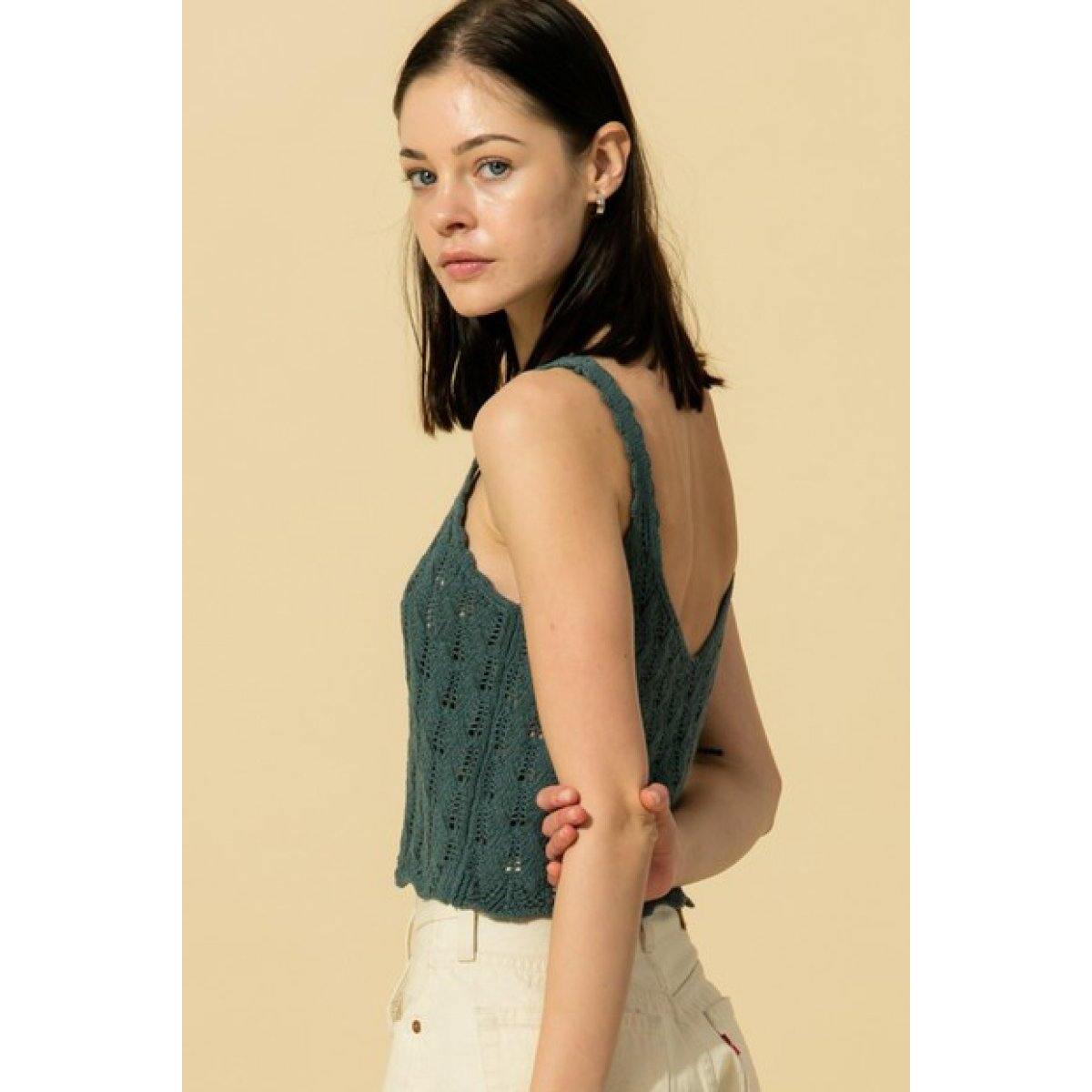 Hyfve Pointelle Cropped Sweater Coupon - RebateKey