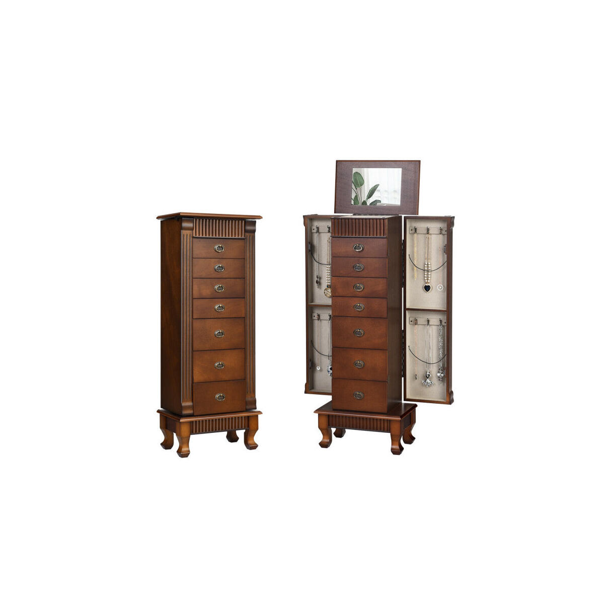 Wooden Jewelry Armoire Cabinet Deal - RebateKey