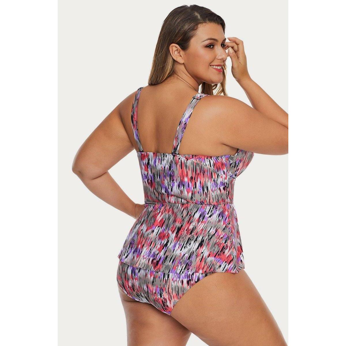 Mirage Print Peplum Tankini Coupons - RebateKey