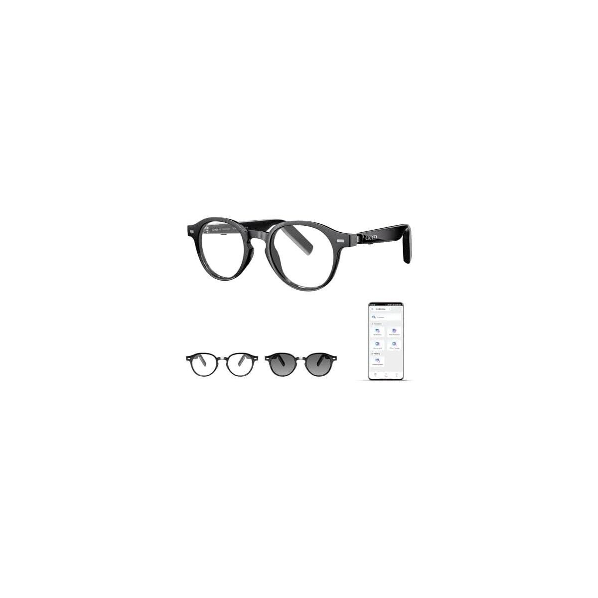 PRIME DAY DEAL! GetD 2026 AI Smart Glasses for Men Women, Translation Glasses with ChatGPT 145 Language, Photochromic Lenses, Bluetooth Glasses 11H Music Play /9H Call for Travel Daily Use