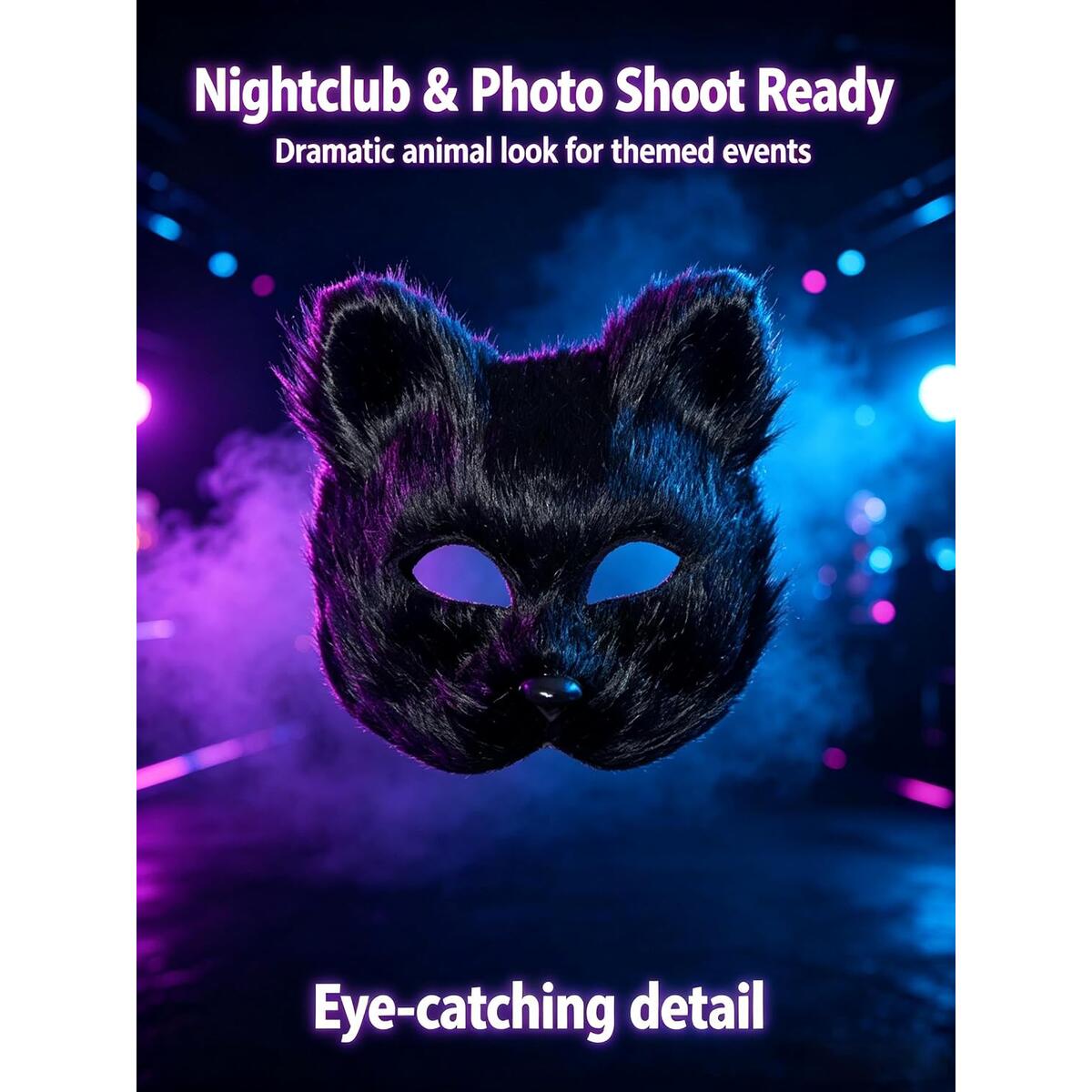 Black Furry Cat Fox 1 Deals - RebateKey