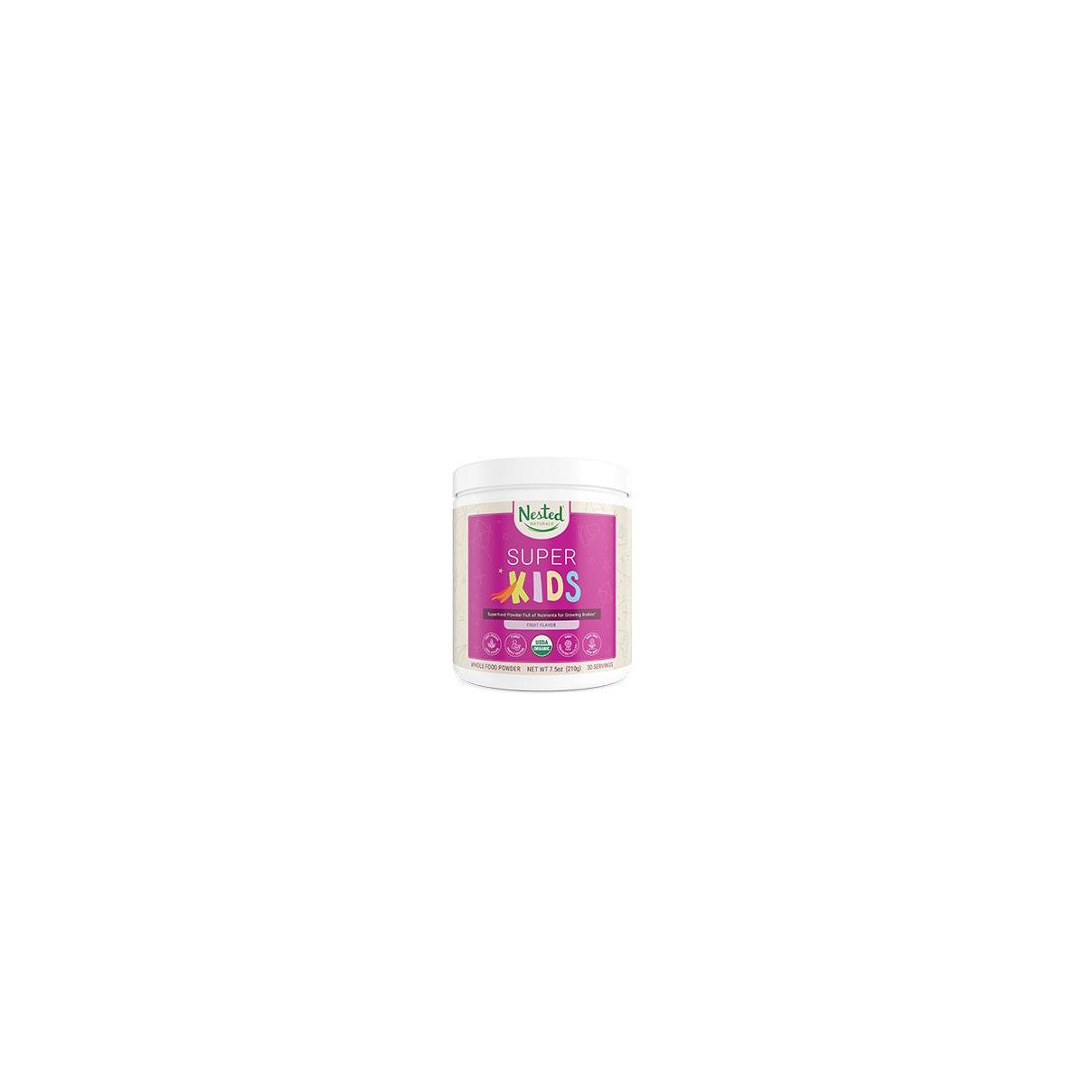 Nested Naturals Super Kids | 100% USDA Organic Vegan Superfood Powder for Kids